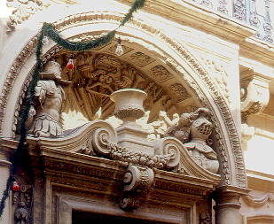 Entrance to one of the residences of the Knights