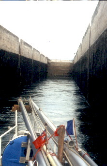 Einige riesige Schleuse f�r uns allein